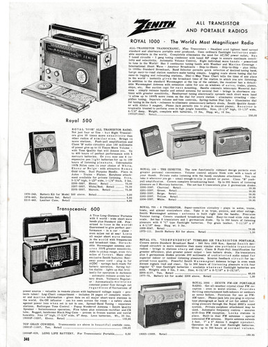 Zenith transistor portable - zenith,